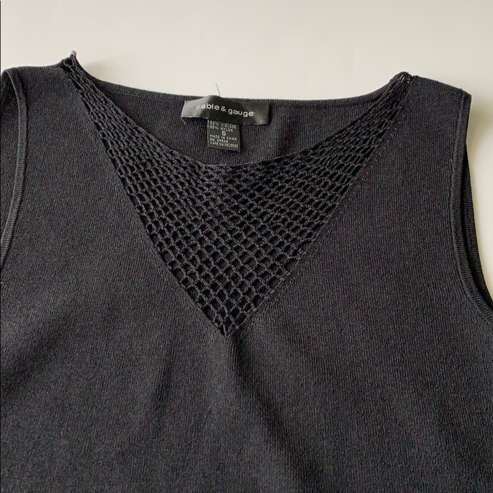 Black tank top